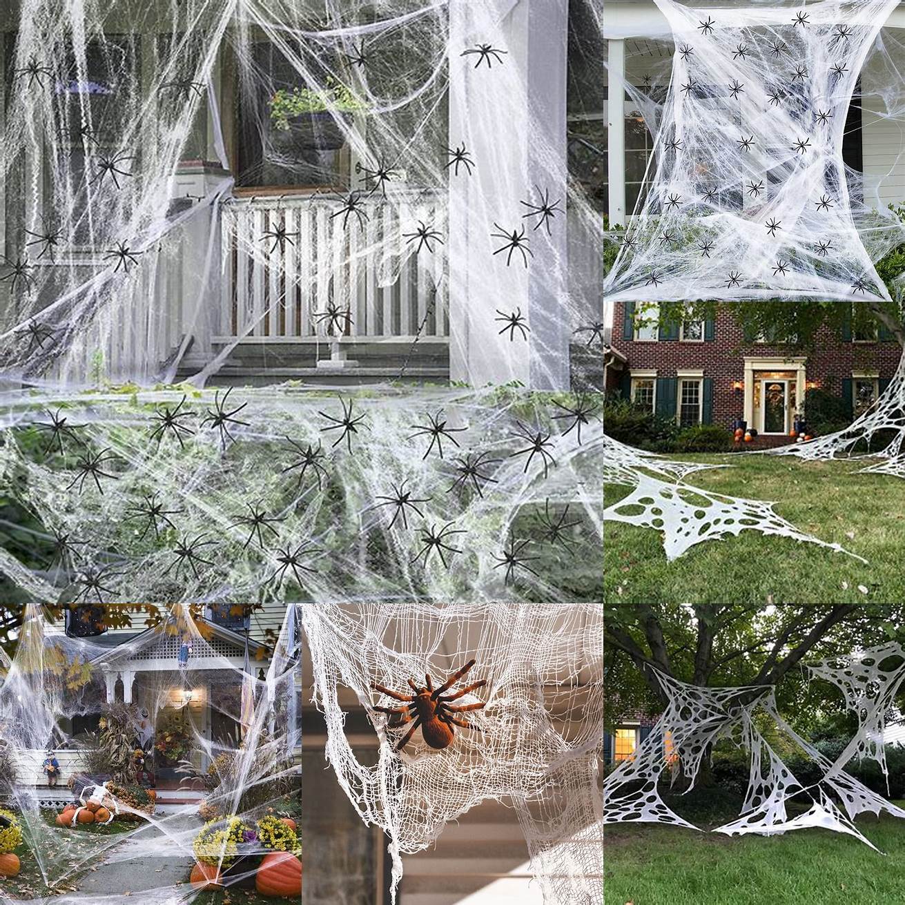 Fake spiderwebs