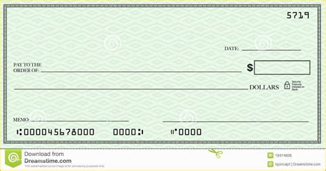 Fake Check Template