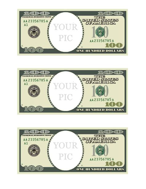 Fake Printable Money Template
