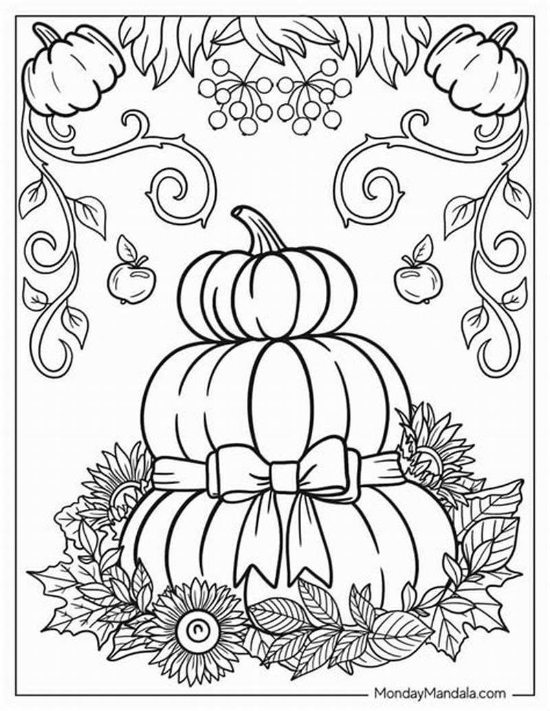 Fall Color Pages Printable