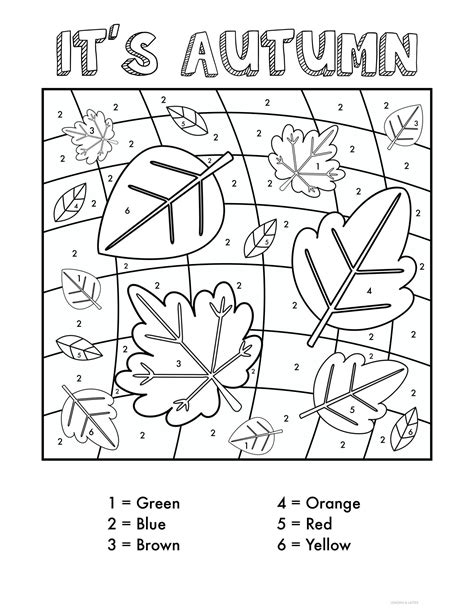 Fall Color Printables