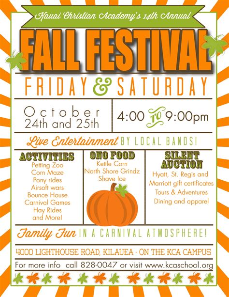 Fall Festival Flyer Template Free