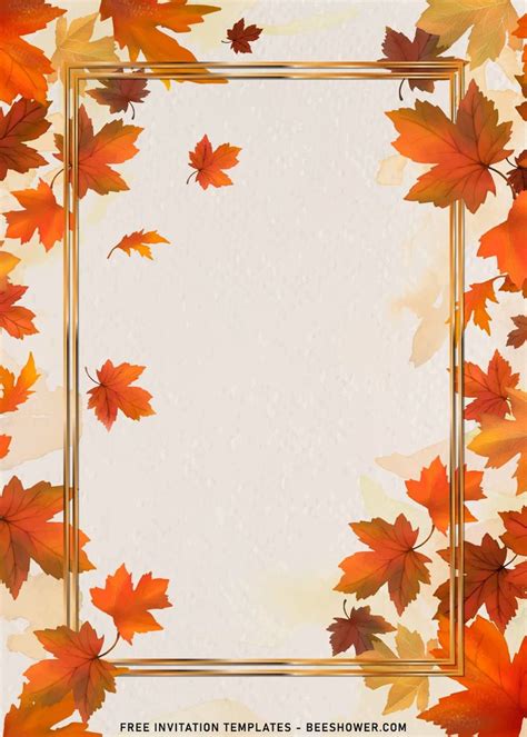 Fall Invitation Templates Free Download