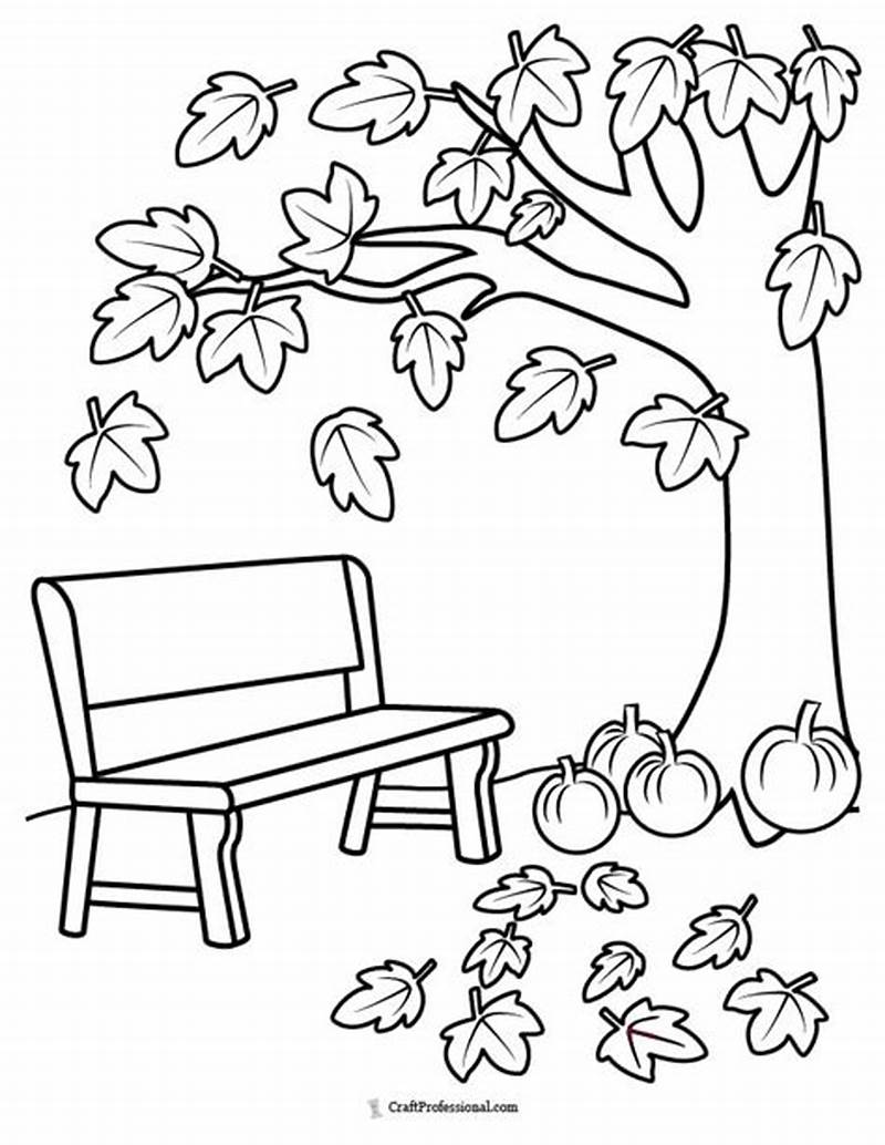 Fall Tree Coloring Sheet