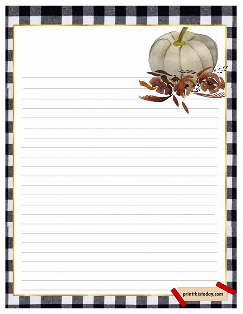 Fall Writing Paper Printable