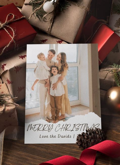 Family Christmas Card Template