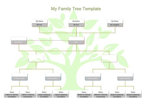 Family Tree Free Template Word