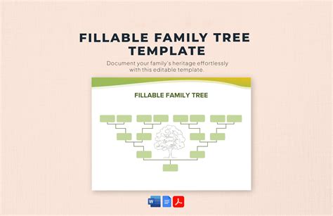 Family Tree Template For Word
