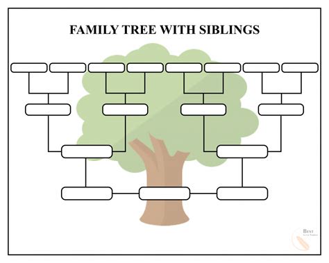 Family Tree Template Siblings