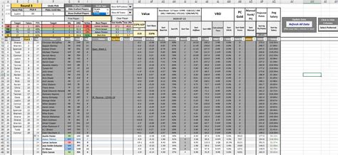 Fantasy Football Spreadsheet Template