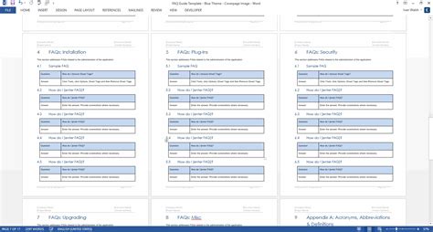Faq Template Word