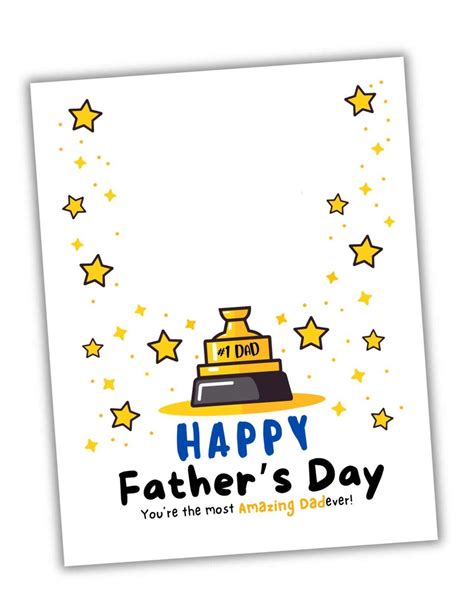 Fathers Day Template Printable Free