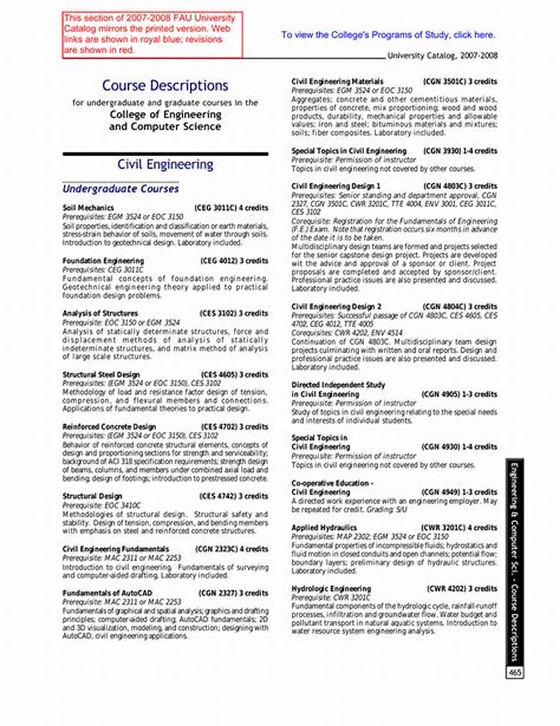 Fau Computer Science Course Catalog