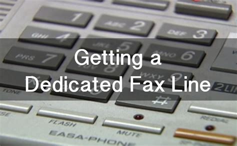 Fax line
