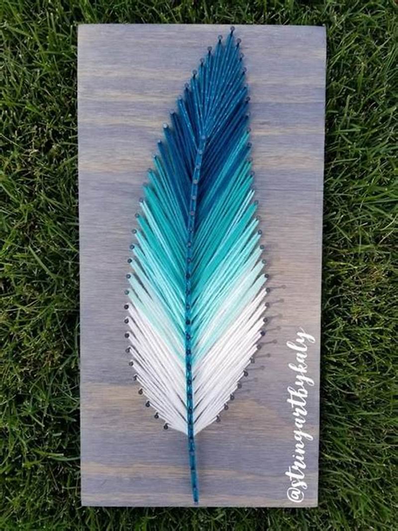 Feather String Art Pattern Printable