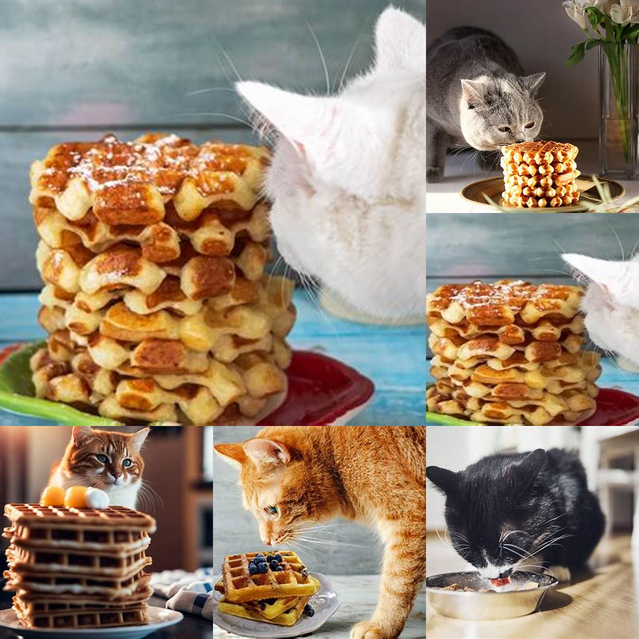 Feeding your cat waffles can lead to picky eating habits