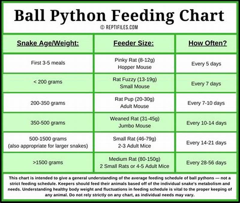 Feeding Size Chart For Ball Python
