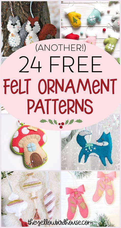 Felt Ornament Templates