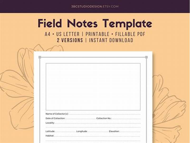 Field Notes Printable