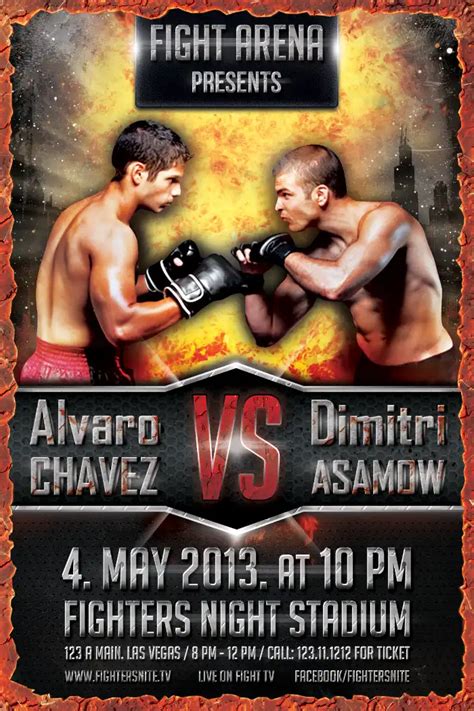 Fight Poster Template