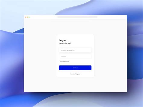 Figma Login Page Template