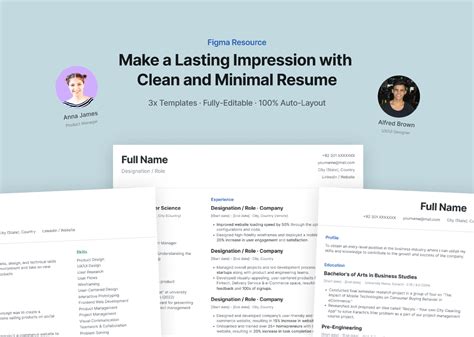 Figma Resume Templates