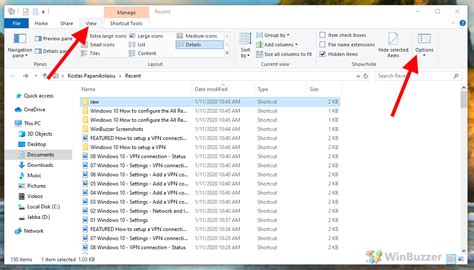 File List Windows 10 Preview