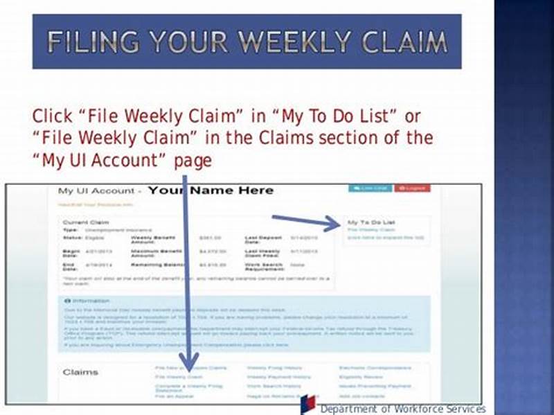 File Weekly Claim Number
