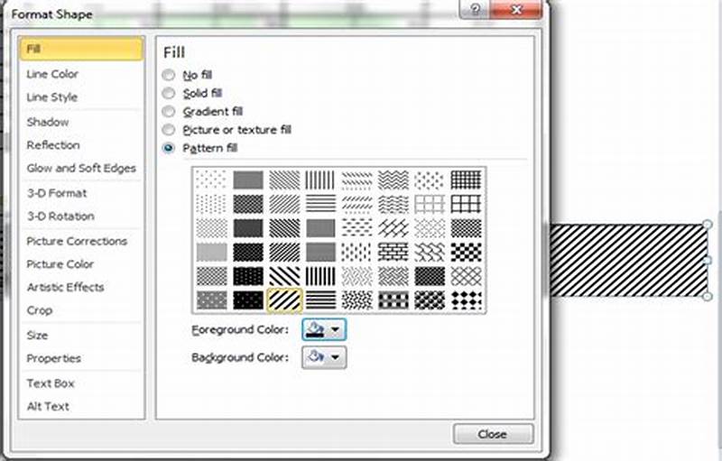 Fill Excel Cell With Pattern