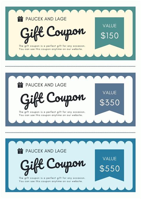 Fillable Coupon Template