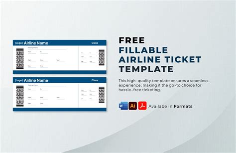 Fillable Ticket Template