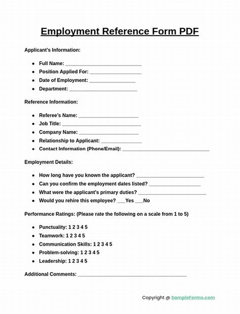 Filled Reference Form Sample