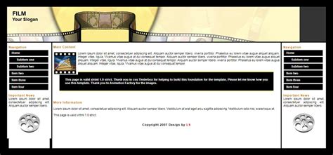 Film Template Website