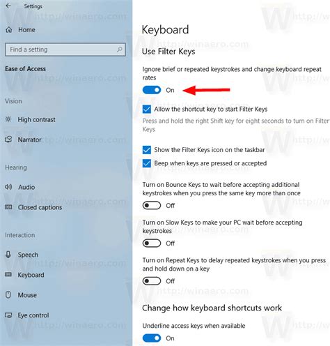 Filter Keys