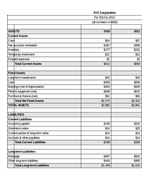 Financial Proforma Template