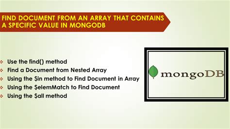 Find document with array that contains a specific value