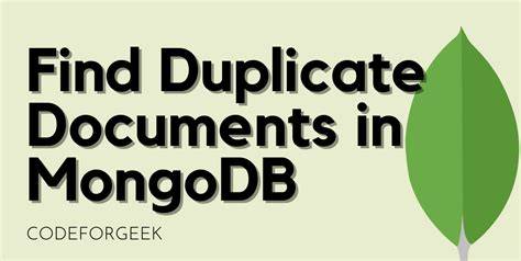 Find duplicate records in MongoDB