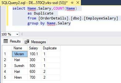 Finding duplicate rows in SQL Server