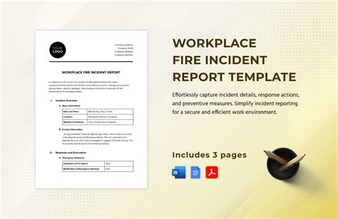 Fire Report Template