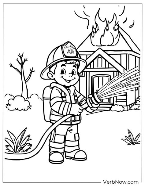 Fireman Printable Coloring Pages