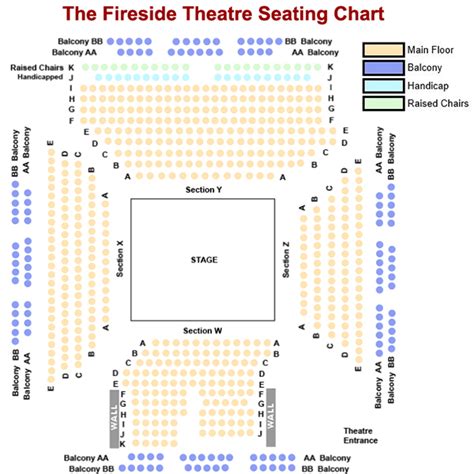 Fireside Theater Wi Seating Chart