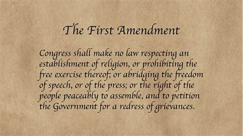 First Amendment Printable