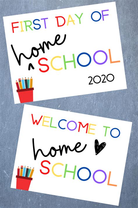 First Day Of Homeschool Printable
