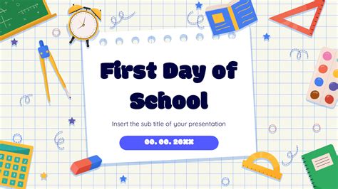 First Day Of School Templates Free Download