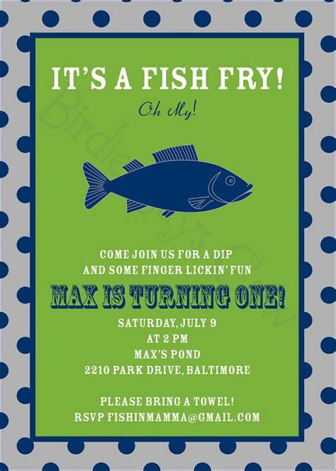 Fish Fry Invitation Template Free