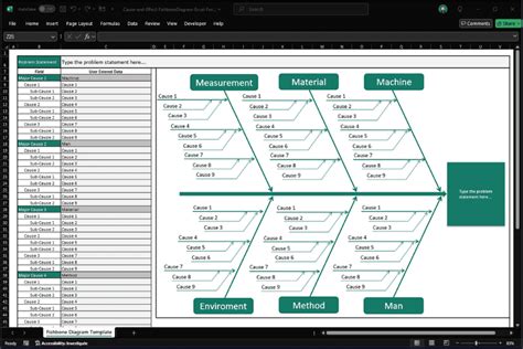 Fishbone Diagram Template Excel