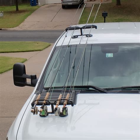 Fishing Pole Holder for a Truck