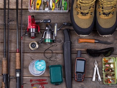 Fishing gear and camping supplies