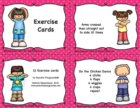 Fitness Cards Printable