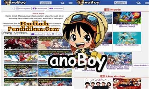 Fitur jadwal rilis anime terbaru anoboy